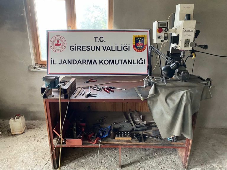 Giresun'da kaçak silah atölyesine operasyon