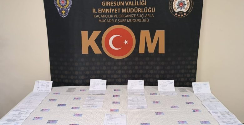 Giresun'da sahte sürücü belgesi operasyonunda bir kişi tutuklandı