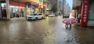 Giresun'da sağanak etkili oldu