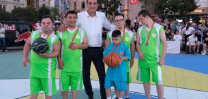 Giresun'da sokak basketbolu turnuvası başladı