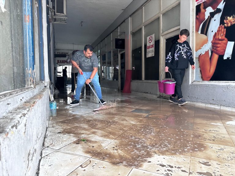 Güresun'da yağış etkili oldu Güresun'da yağış etkili oldu