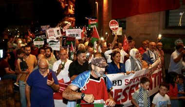 AK Partili Kaya, Giresun'da İsmail Heniyye ve Gazze için düzenlenen yürüyüşe katıldı: