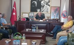 Şenol Güneş'ten Bulancak Belediye Başkanı Necmi Sıbıç'a ziyaret