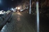 Giresun'da heyelan sonucu kapanan kara yolu ulaşıma açıldı