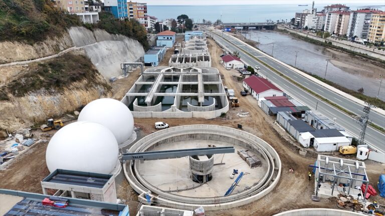 Giresun'da atık su arıtma tesisinde test aşamasına geçildi