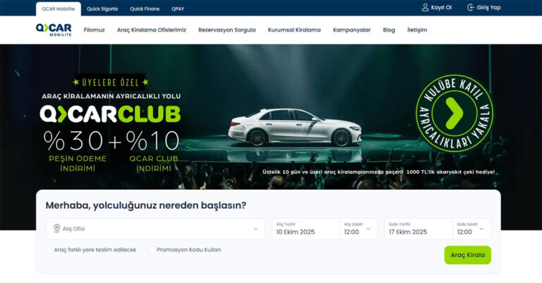 İstanbul Havalimanı Araç Kiralama – qcar.com.tr