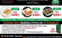 16 ŞUBAT’TA GİRESUN’DA HOYDİ 28 ÖZEL TATLAR FESTİVALİNDE İNANILMAZ İNDİRİMLER