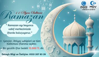 BAŞKAN TEMÜR’DEN İFTAR YEMEKLERİNE DAVET