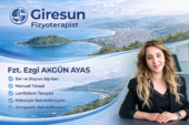 Giresun Fizyoterapist Tavsiyesi FZT. Ezgi Akgün Ayas ile Güvenilir ve Bilimsel Tedavi